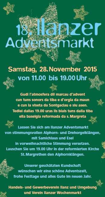 18. Ilanzer Adventsmarkt
