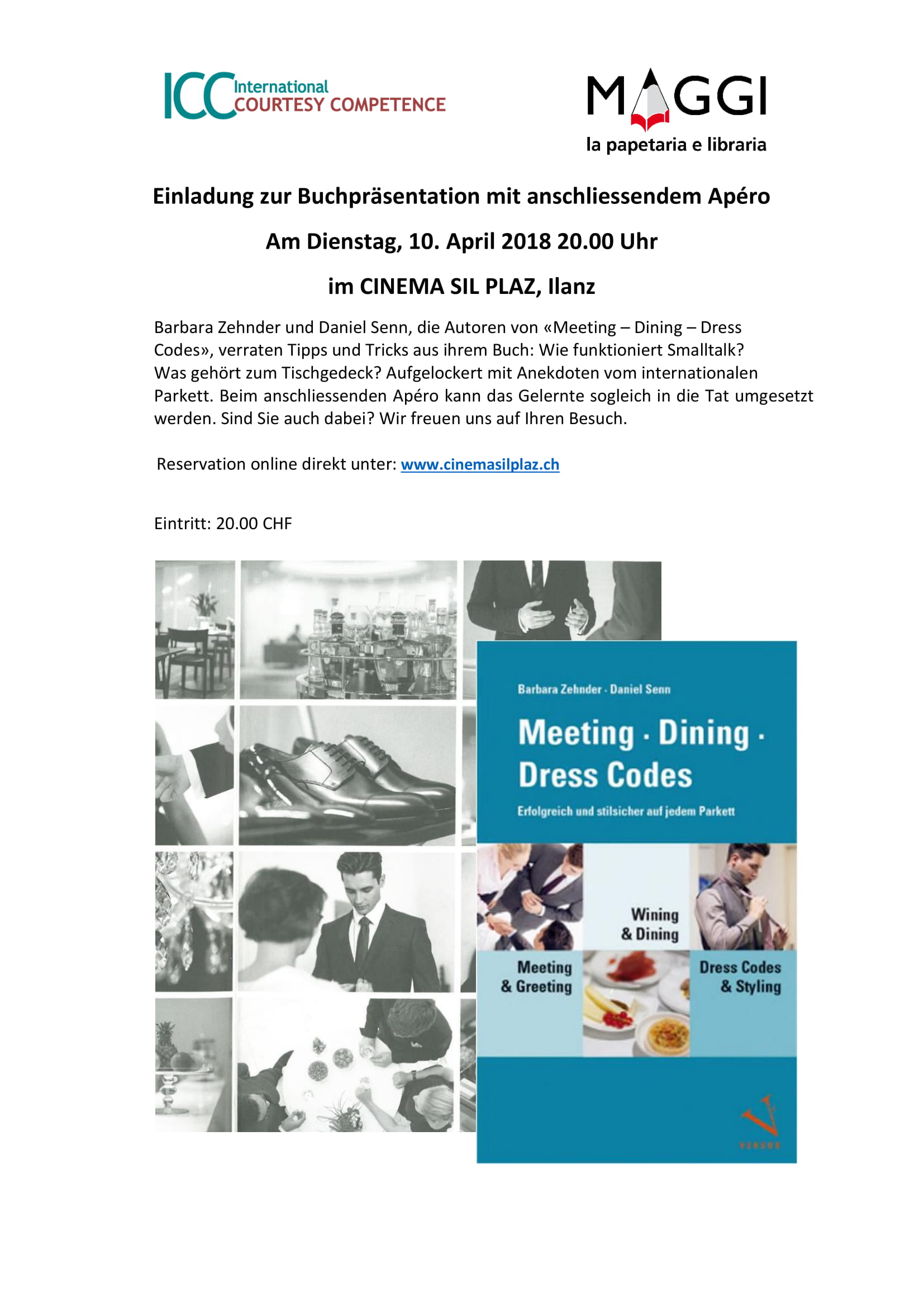 Buchpräsentation: Meeting – Dining – Dress Codes